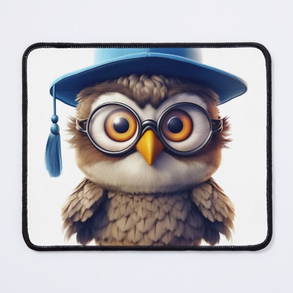 Item preview, Friendly owl earing a graduation cap designed and sold by zero-g.
