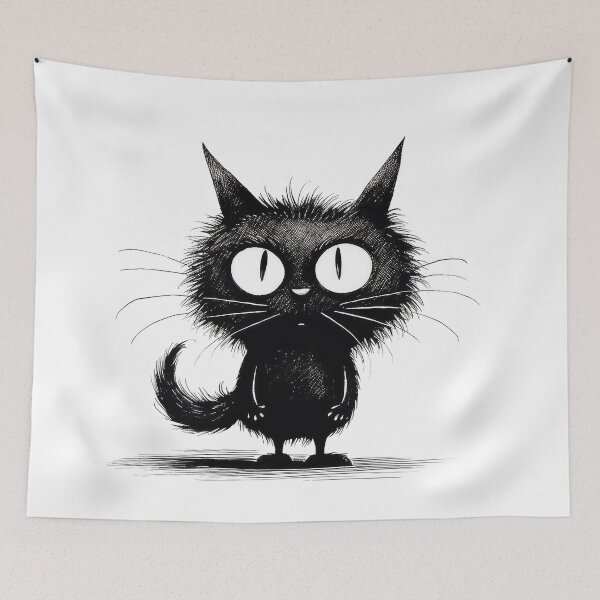 Item preview, Black kitten charmed designed and sold by StrangeRoom.