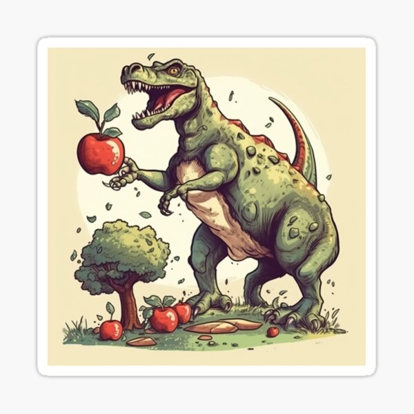Artikel-Vorschau von Großer Dinosaurier, kleiner Apfel, designt und verkauft von AandZNoveltee.