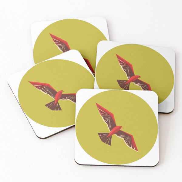 Item preview, Mid Century Modern Red Kite - In Circle designed and sold by SorryFrog.