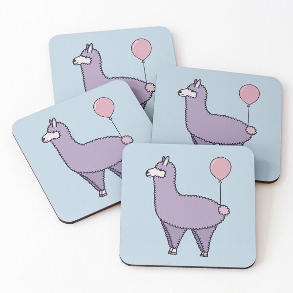 Item preview, Purple Alpaca with a Balloon designed and sold by tiggo.