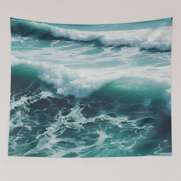 Item preview, Wild Ocean Blue Waves designed and sold by Fragpop.