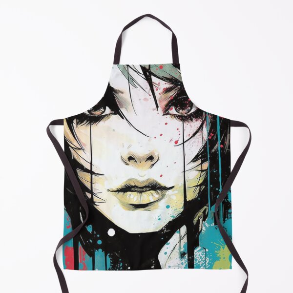 Item preview, Magenta and Turquoise Graffiti Art Woman designed and sold by Splargo Digital Prints.