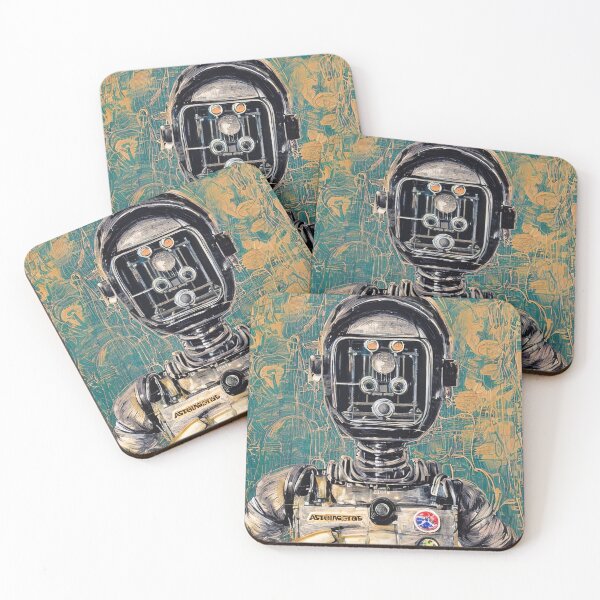 Item preview, A robot astronaut | retro aesthetic  designed and sold by spinolator.