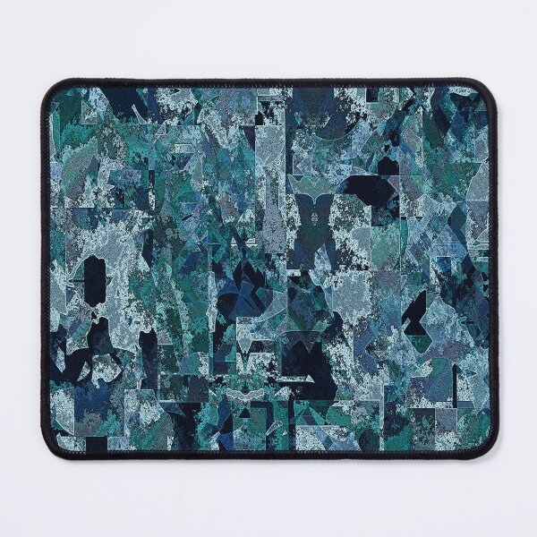 Item preview, Blue Green Camo Geometric Abstract designed and sold by Trevor Hirst.