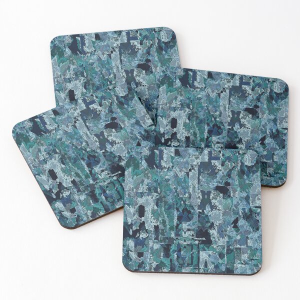 Item preview, Blue Green Camo Geometric Abstract designed and sold by Trevor Hirst.