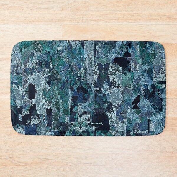 Item preview, Blue Green Camo Geometric Abstract designed and sold by Trevor Hirst.