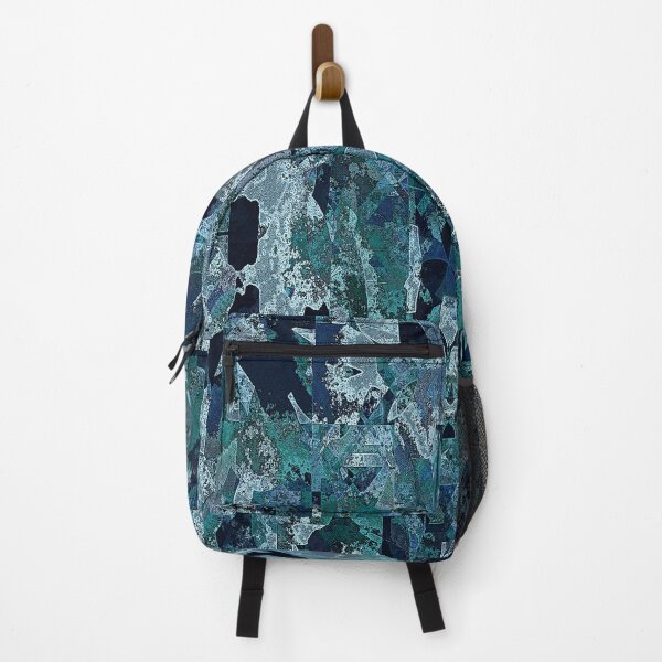 Item preview, Blue Green Camo Geometric Abstract designed and sold by Trevor Hirst.
