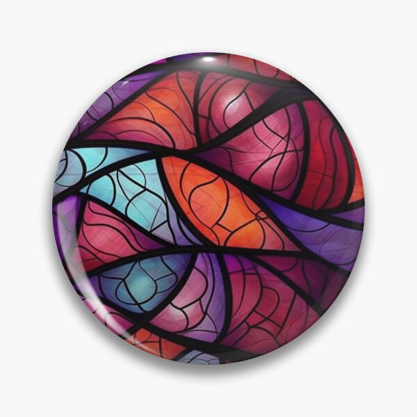 Item preview, Abstract Stain Glass Pattern designed and sold by Mystical Cat Patterns.