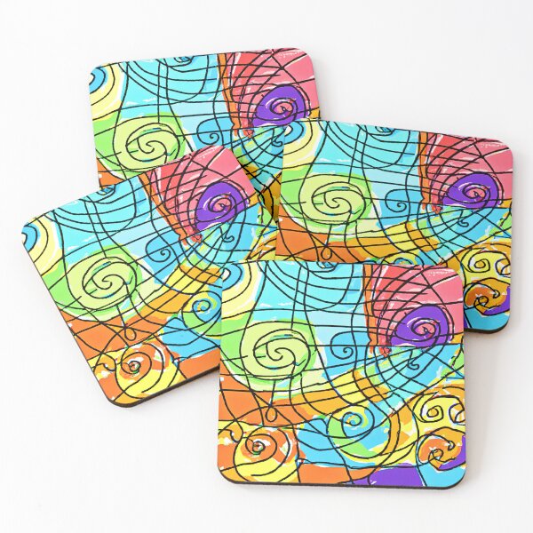 Item preview, Vibrant Geometric Pattern designed and sold by Health And Fitness Posts e-Store.