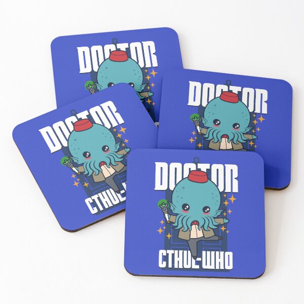 Item preview, Doctor Cthul-Who Cute Kawaii Cthulhu Whovian TIme Lord Call of Cthulhu designed and sold by BoggsNicolasArt.