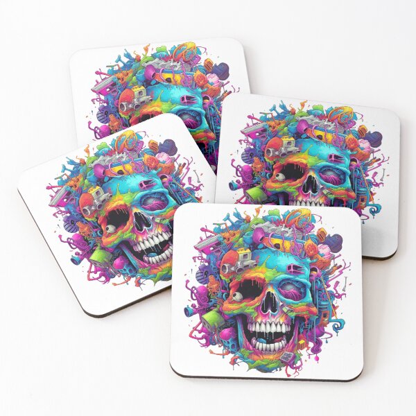 Item preview, Trippy Zombie Skull designed and sold by Savagecore1.