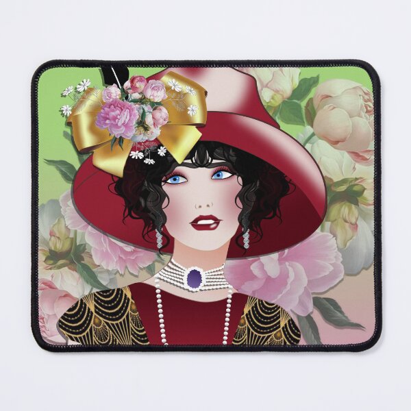 Item preview, Art deco style lady designed and sold by Sonia Jones Art.