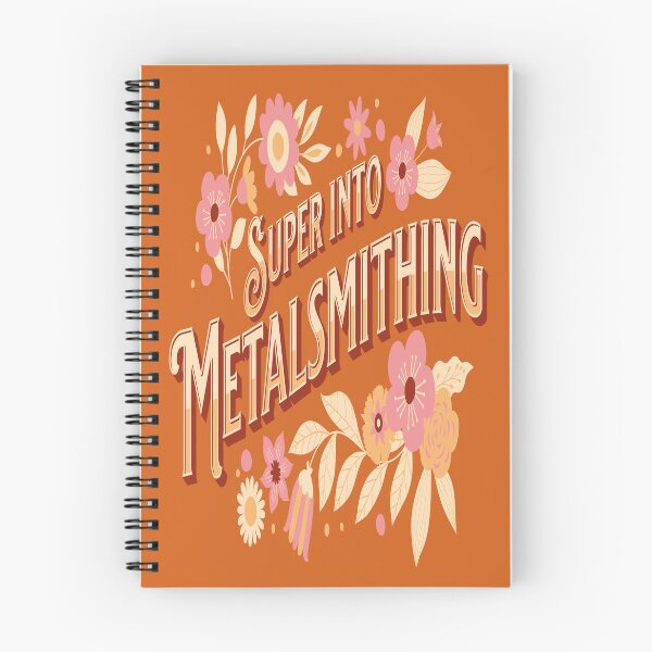 Item preview, Super into metalsmithing floral design lady metalsmith designed and sold by MetalicBabe.