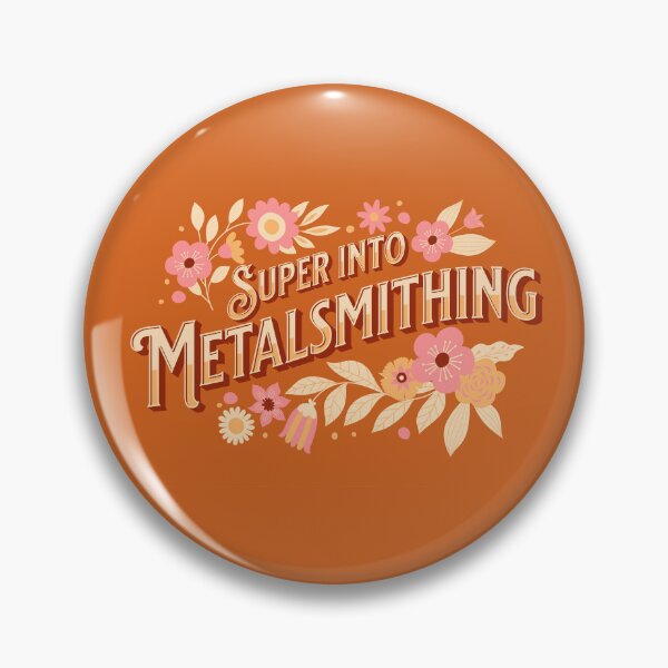 Item preview, Super into metalsmithing floral design lady metalsmith designed and sold by MetalicBabe.