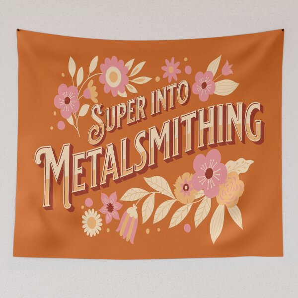 Item preview, Super into metalsmithing floral design lady metalsmith designed and sold by MetalicBabe.