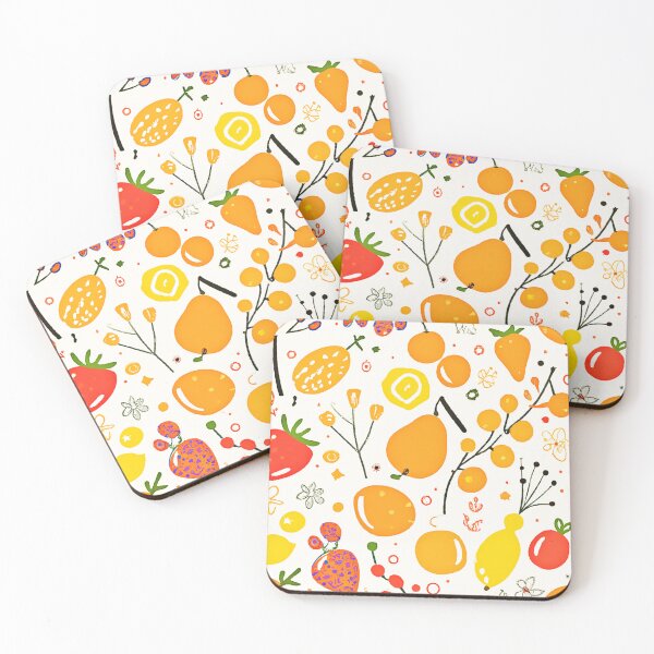 Item preview, Tropical Fruit Fiesta Pattern designed and sold by Health And Fitness Posts e-Store.