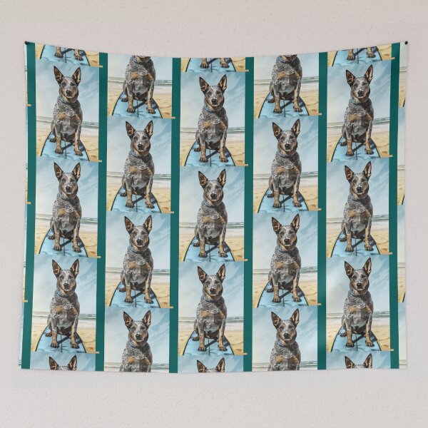 Item preview, Blue Healer surfs up designed and sold by BerniceWalker.