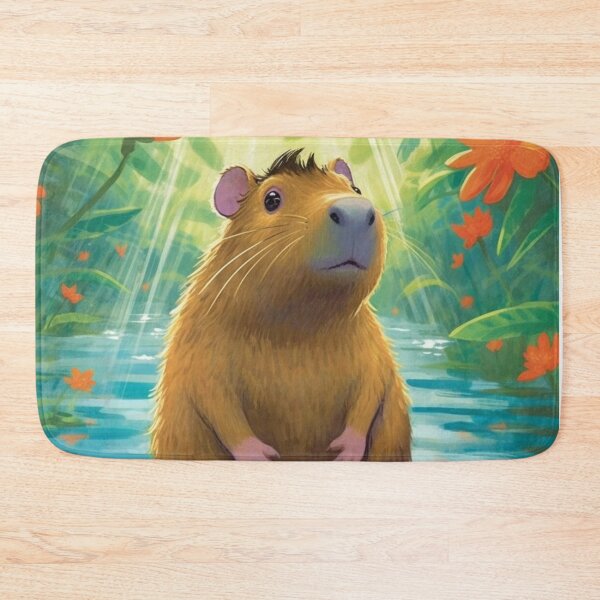 Item preview, capybara digital art designed and sold by DigitalPixelize.