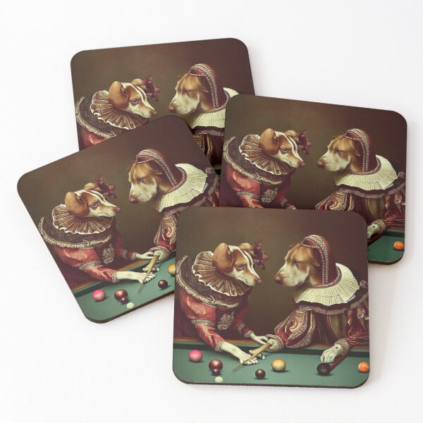 Item preview, Dogs Playing Pool designed and sold by thematics.