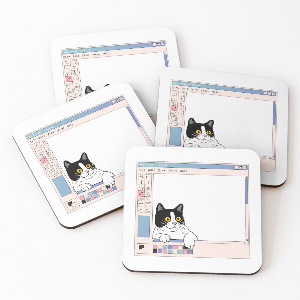 Item preview, funny coputer cat cute lovely cat designed and sold by DESIGNIRIS.