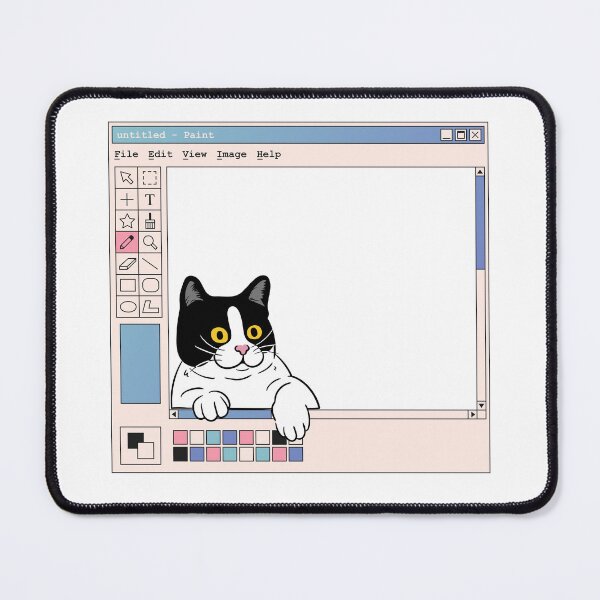 Item preview, funny coputer cat cute lovely cat designed and sold by DESIGNIRIS.