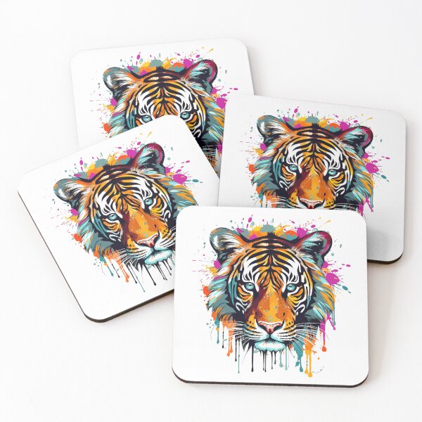 Item preview, Majestic Stripes - Watercolor Style Tiger Artwork designed and sold by Nordilandia.