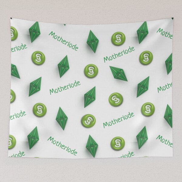 Item preview, Sims 3d plumbob motherlode simoleons pattern designed and sold by Tinuwiell.