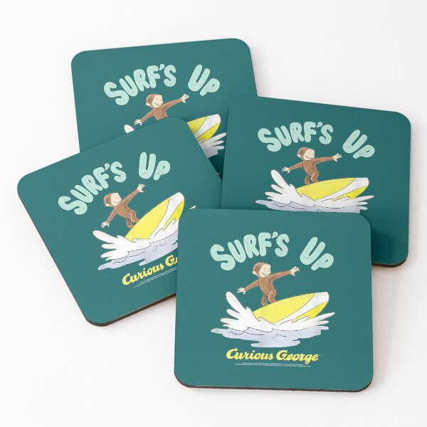 Item preview, Curious George Surfs Up Surfing Portrait designed and sold by BerniceWalker.