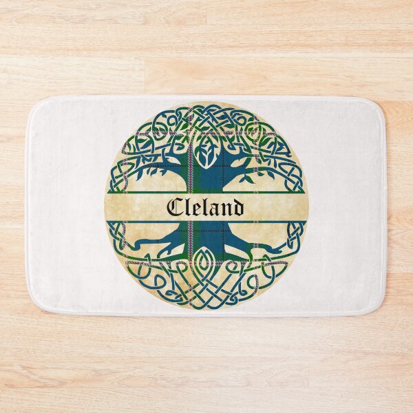 Item preview, Cleland Tree of Life Clan Scottish Surname tartan designed and sold by BagTown Clans.