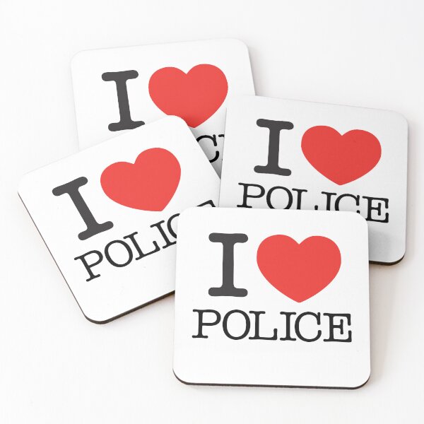 Aperçu de l'œuvre J'aime la police créée et vendue par Nate Ober.