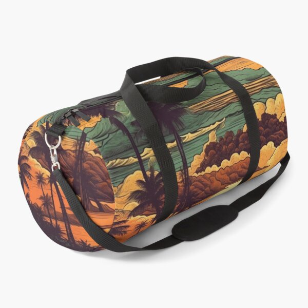 Item preview, Tropical Paradise Hawaiian Sunset - Retrocore and Vintage Inspired Digital Art designed and sold by stateofhuman.