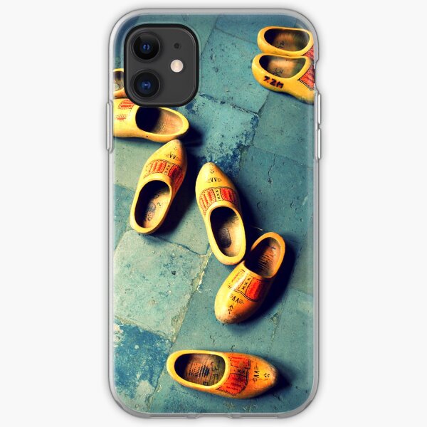 wooden slippers in Holland iPhone Soft Case