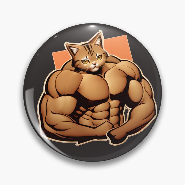 Item preview, Cat Miaw Muscular Cute Gym  designed and sold by Gabriel Cabrera.