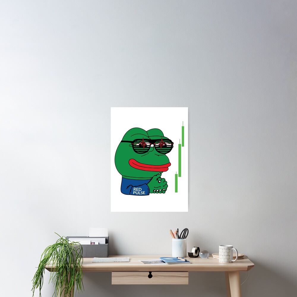 Red Pulse Crypto Token Pepe Frog Meme RPX