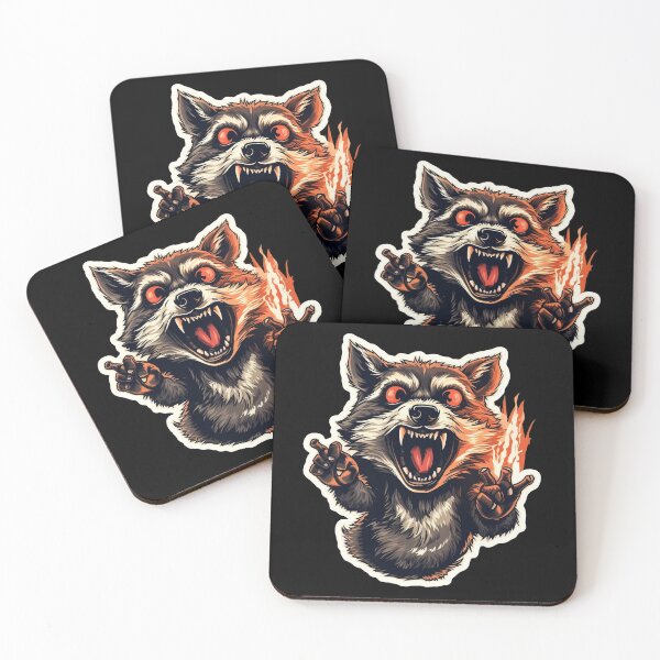 Item preview, Crazy Racoon Mutant With Mental Problems and Missing Fingers designed and sold by NapNapSleeper.