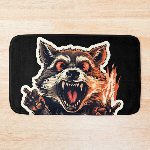 Item preview, Crazy Racoon Mutant With Mental Problems and Missing Fingers designed and sold by NapNapSleeper.