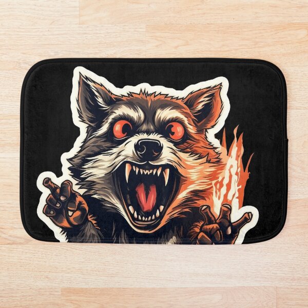 Item preview, Crazy Racoon Mutant With Mental Problems and Missing Fingers designed and sold by NapNapSleeper.