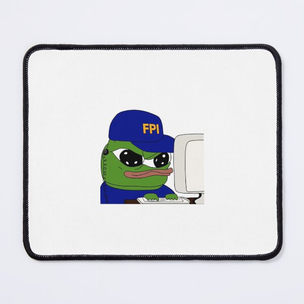 Item preview, FBI Pepe, FBI Agent Funny Meme, Pepe the Frogman, Cute Frog designed and sold by VisualAffects.