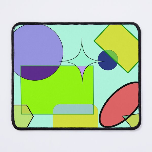 Item preview, ABSTRACT DRAWING OF INTENSELY COLOURED GEOMETRIC FIGURES INTERSECTING designed and sold by coffeeflavour.