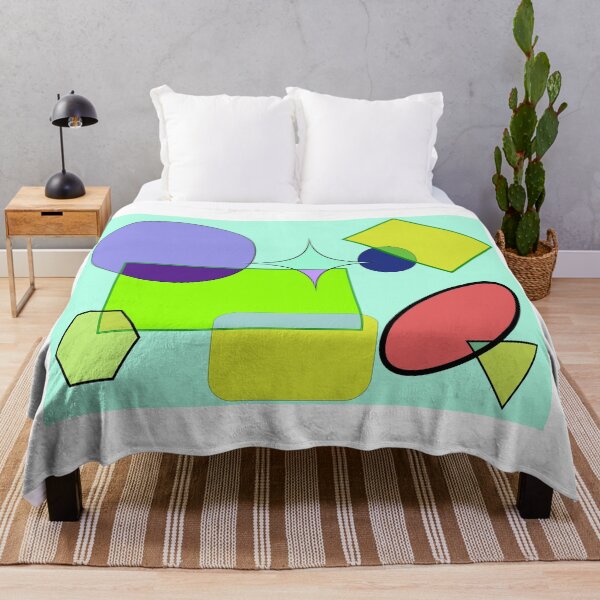 Item preview, ABSTRACT DRAWING OF INTENSELY COLOURED GEOMETRIC FIGURES INTERSECTING designed and sold by coffeeflavour.