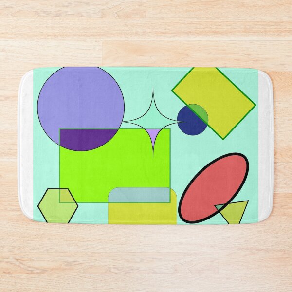 Item preview, ABSTRACT DRAWING OF INTENSELY COLOURED GEOMETRIC FIGURES INTERSECTING designed and sold by coffeeflavour.