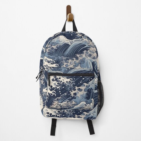 Item preview, The Great Wave of Kankai - Detailed Japanese Seascape Art Inspired by Anime and Katsushika Hokusai designed and sold by stateofhuman.