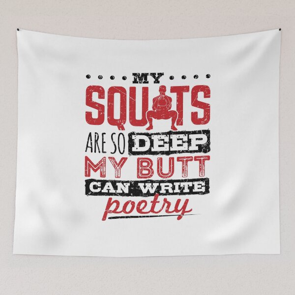 Item preview, Funny Squat Exercise Humor Workout Training designed and sold by jaygo.