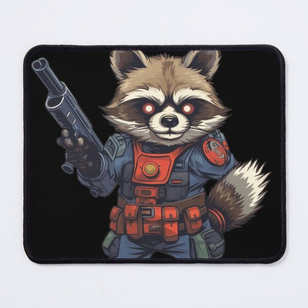 Item preview, Say Hello to My Little Raccoon Scientist With Lil Racoon Gun designed and sold by NapNapSleeper.