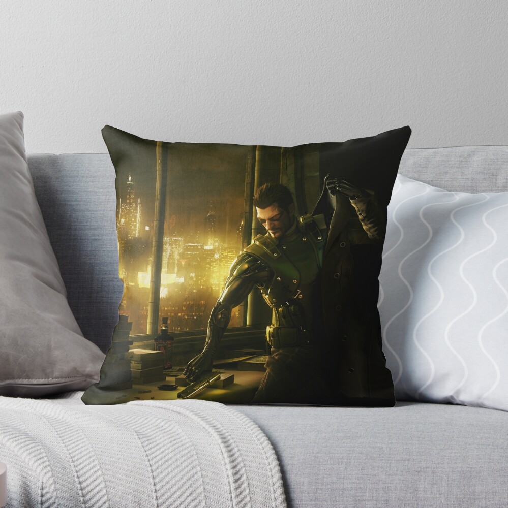 Hot Sale Deus Ex Adam Throw Pillow by Jessica Baker TP-V69ZEB5C