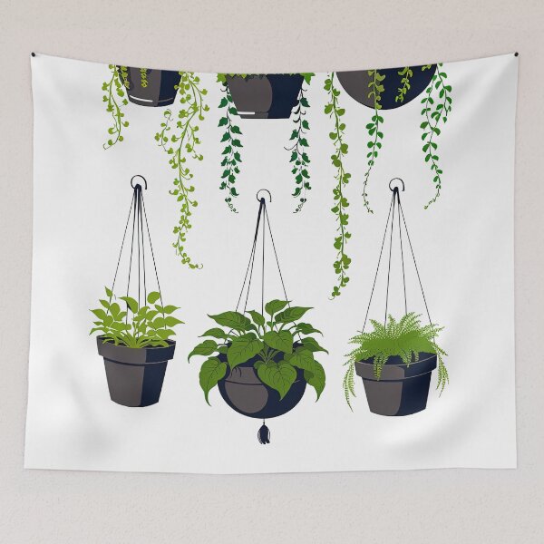 Item preview, Verdant Veil: Hanging Plants designed and sold by Artistic Imagery.