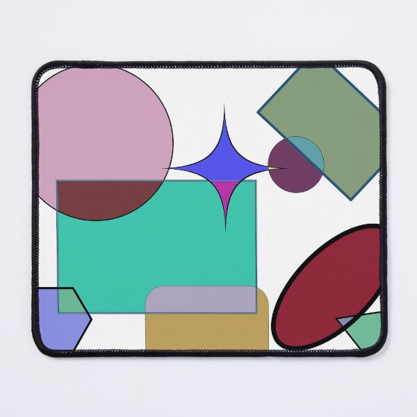 Item preview, ABSTRACT DRAWING OF INTENSELY COLOURED GEOMETRIC FIGURES INTERSECTING designed and sold by coffeeflavour.