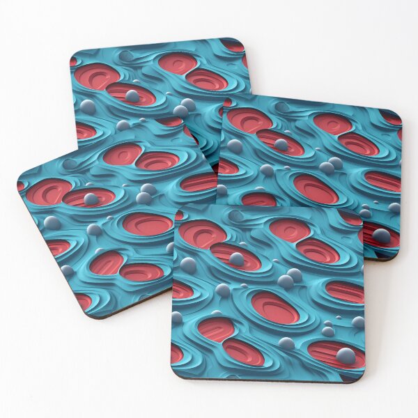 Item preview, Layered Surfaces, Fluid Lines, Cyan & Bryce 3D designed and sold by GiveMeMood.