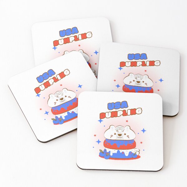 Item preview, USA Dumpling 4th of July Funny Patriotic Anime Cute Shiba Inu designed and sold by Winter--Flowers.
